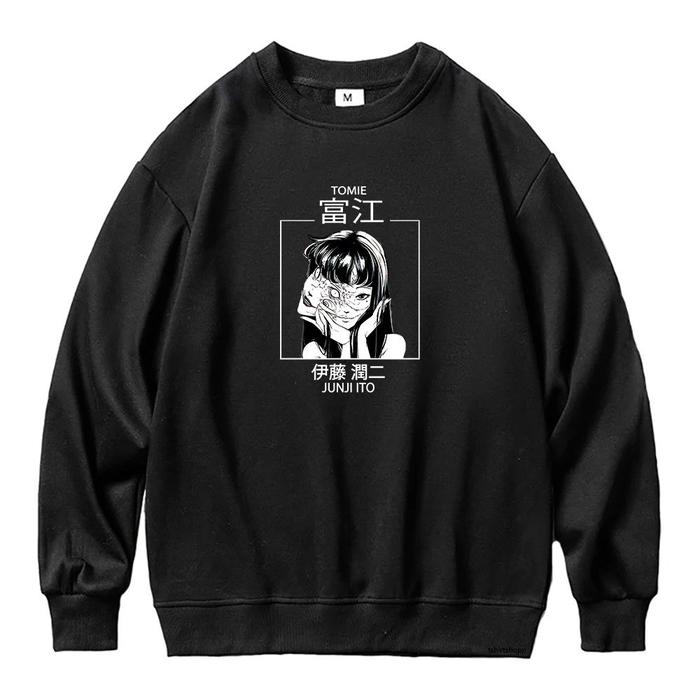Junji ito Manga Hoodie Anime Laki Laki Perempuan