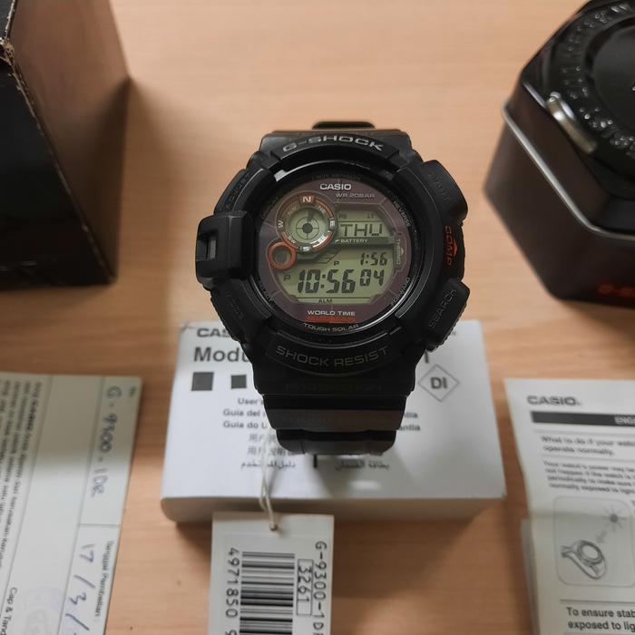 Jam Gshock G-9300-1DR Mudman Seiko Tissot Swatch Rare Vintage Original