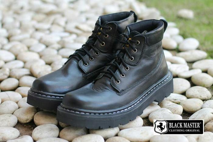 SEPATU BOOTS TINGGI PRIA BLACKMASTER BLACKSTONE KULIT ORIGINAL
