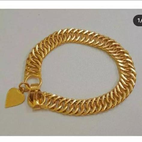 Acc Gelang Emas asli 24K. Kadar 99,99%.