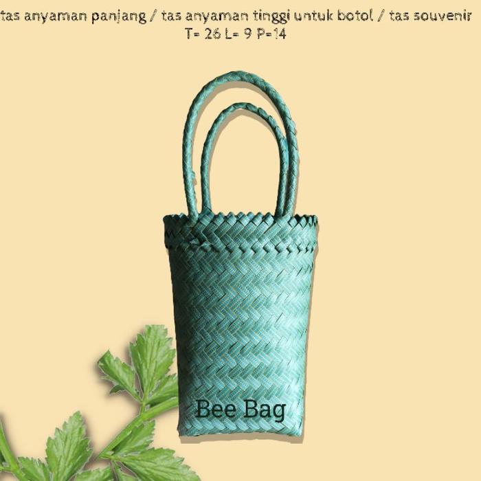 Tas Anyaman Panjang / Tas Anyaman Tinggi Botol/ Tas Souvenir Terbaru