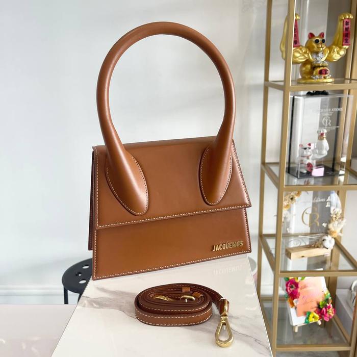 TAS JACQUEMUS LE GRAND CHIQUITO LIGHT BROWN