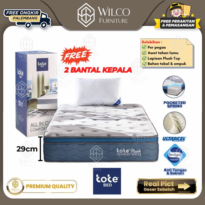 Kasur Elite Tote Plush Top / Springbed IN THE BOX / MATRAS VACUM PLG