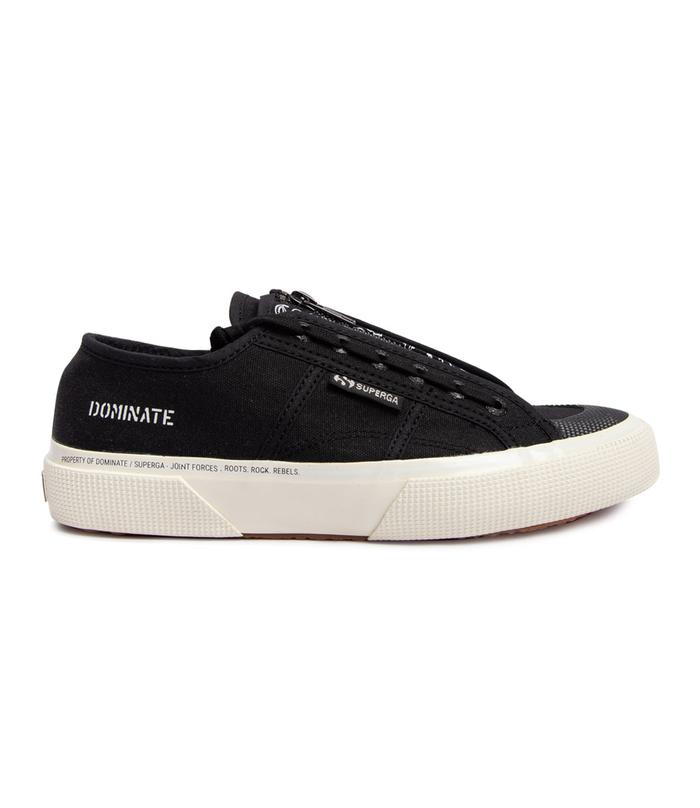 SUPERGA X DOMINATE 2691 TONGUE ZIP BLACK