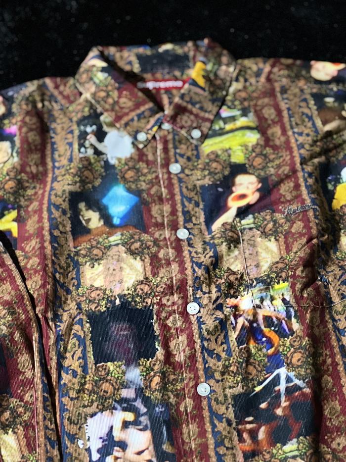 SUPREME x MERK LECKEY HARDCORE PRINTED CORDUROY SHIRT