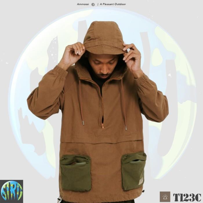 Jaket Unisex Ammossi Anambas Anorak Jacket Warna Tan