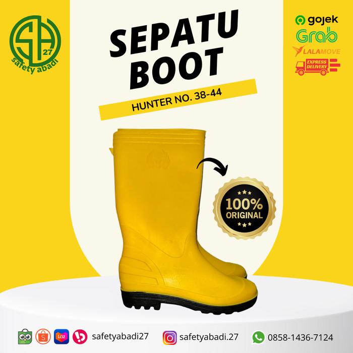 Sepatu Safety Boot Kuning Original Hunter