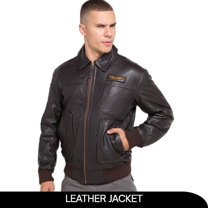 Jaket kulit pria MGEE JACK C501