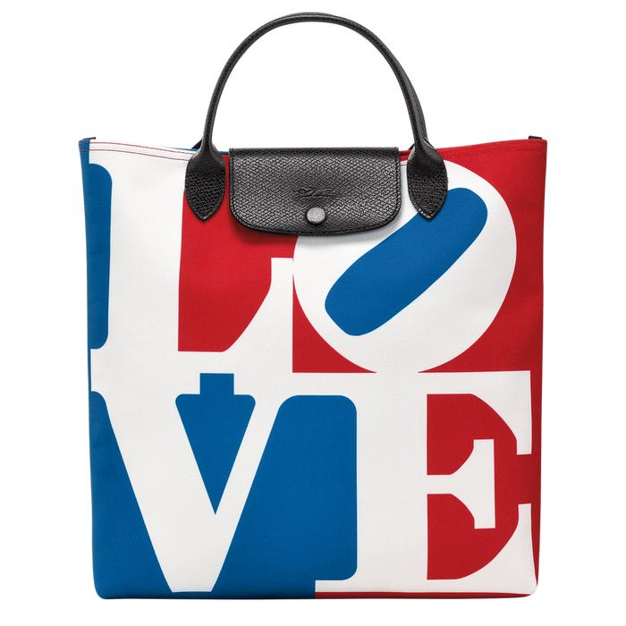 Lc x Robert Indiana Handbag L / White