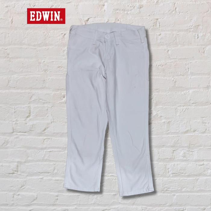 Celana Panjang Longpants Denim Edwin Putih Original Second Preloved