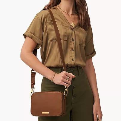 Fossil Bryce Crossbody Brown