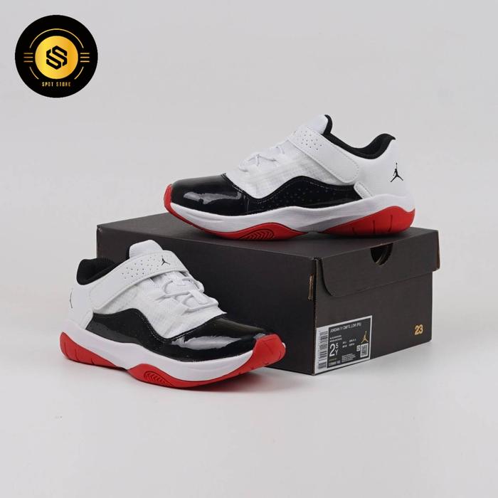 air Jordan 11 retro black white red KIDS