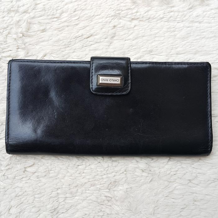 Carlo Rino Dompet Panjang Lipat Kulit Asli Wanita Second Preloved