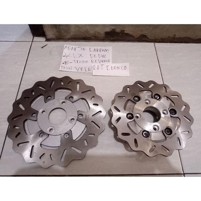 JM702 ADAPTOR CAKRAM DEPAN BELAKANG KLX D-TRACKER PAKAI VELG BRT