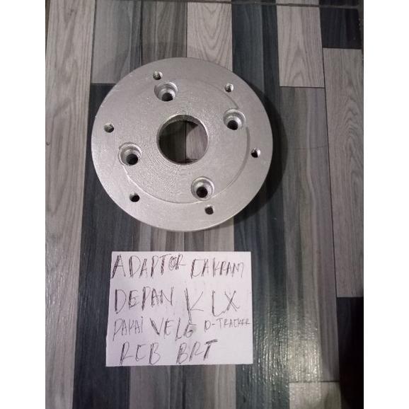 HK275 ADAPTOR CAKRAM DEPAN KLX D-TRACKER BAGIAN KIRI PAKAI VELG RACING