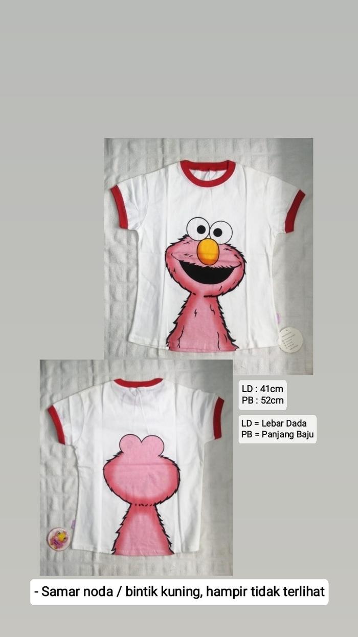 KAOS ANAK PEREMPUAN ELMO (REJECT)