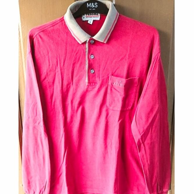 Kaos Polo Longsleeve Second Branded Renoma Thailand M g23