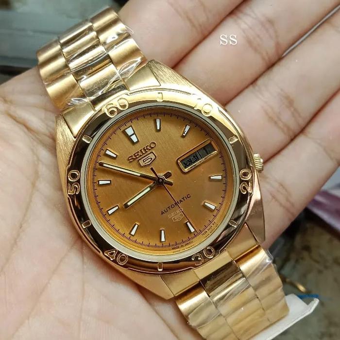 seiko 5 automatic gold kw