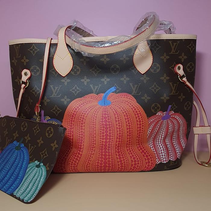 NEW LV Tote Mono Pumpkin