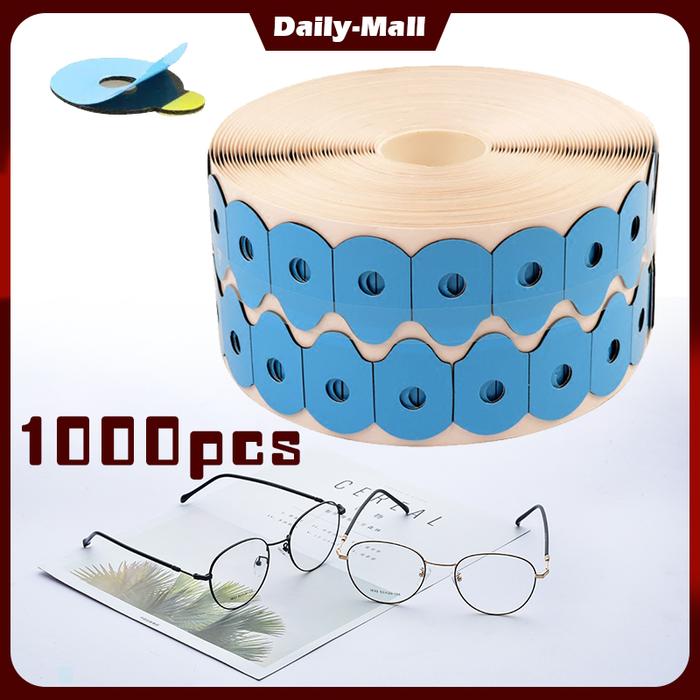 1000pcs Optical Eyeglasses Lens Edging Non-Slip  Blocking Pad Sticker Adhesive Tape