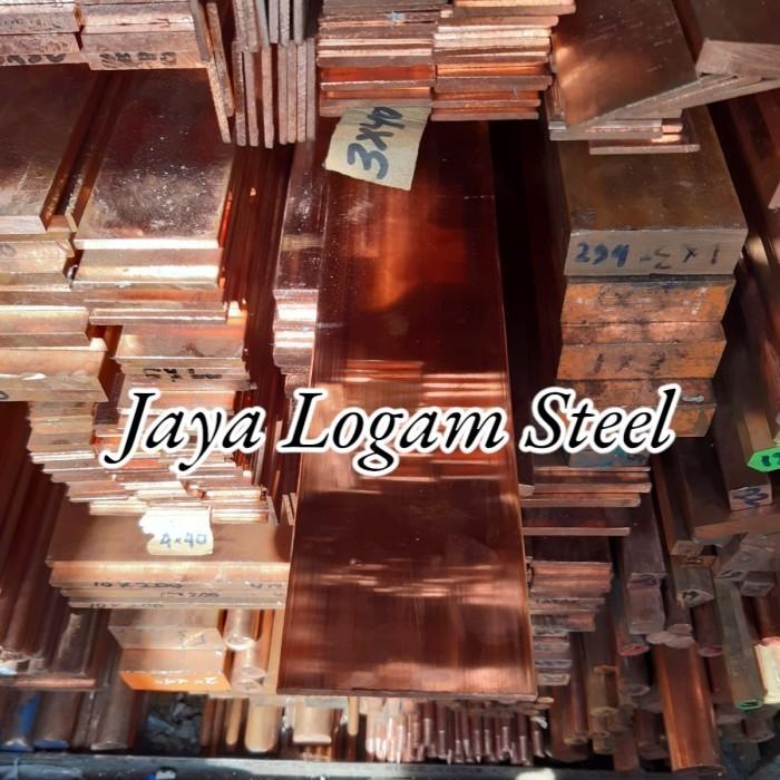 Plat Tembaga Busbar 15 mm X 60 mm X 300 mm - busbar tembaga murni