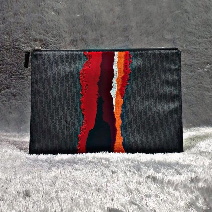 Dior Oblique Logo Clutch 100% Authentic Guarante Original