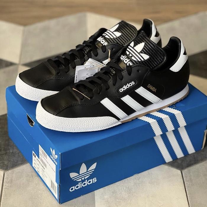 ADIDAS SAMBA SUPER BLACK WHITE ORIGINAL