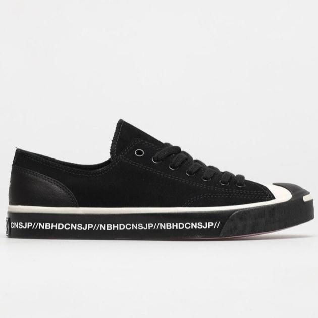 Sepatu Sneakers Converse Jack Purcell x Neighborhood Black 165604C