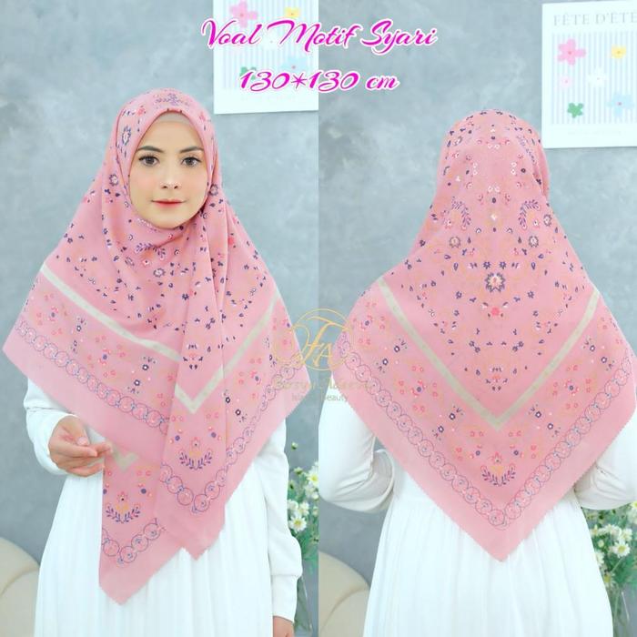 KERUDUNG SEGIEMPAT SYAR'I DEENAY LASERCUT KW KERUDUNG SEGIEMPAT JUMBO