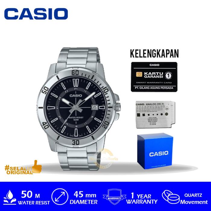 Jam Tangan Pria Casio General MTP-VD01D-1CVUDF MTP VD01D Original
