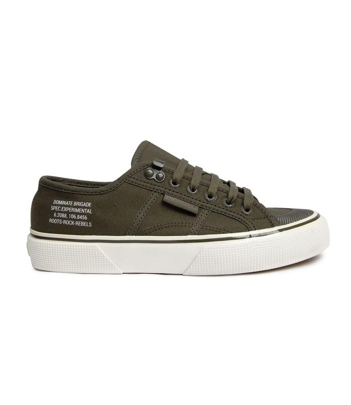 SUPERGA X DOMINATE 2691 TOE CUP GREEN OLIVE/WHITE AFORIO