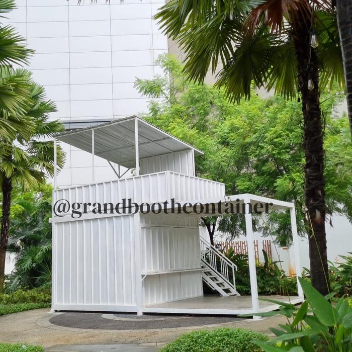 CAFE CONTAINER 2 LANTAI DOUBLE DECK 6X3M CUSTOM #116 BOOTH CONTAINER