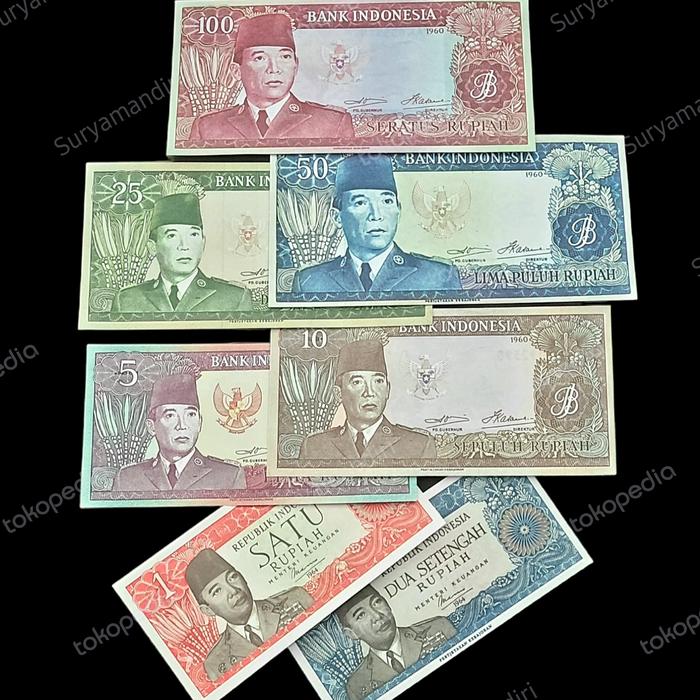 Set Uang Kuno Rupiah Soekarno Seri Penari (1960) Replika Repro