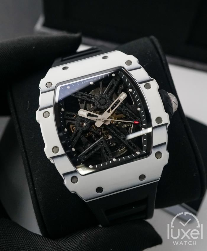 Jam Tangan Cronus Art NTPT Carbon Fiber Silverstone White Black