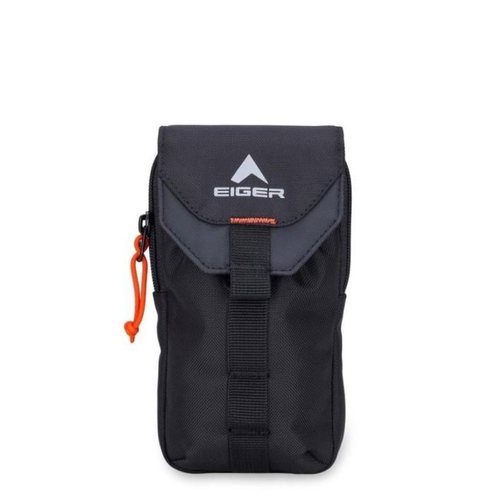 Tas Hp Eiger Graphon Vertical V.2 Smartphone Case Black 910003861 Original Dompet Pinggang Pouch Han