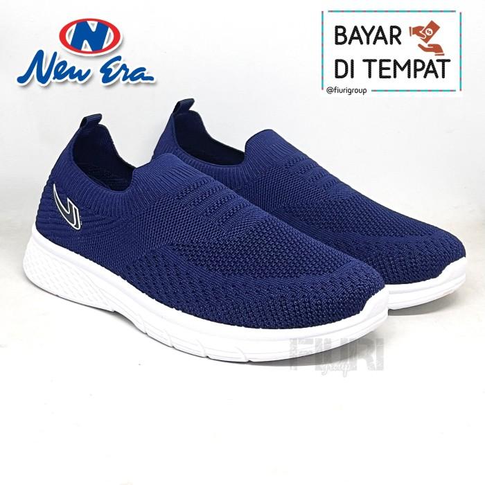 NEW ERA WINNER 39-43 BIRU NAVY SEPATU OLAHRAGA SPORT RUNNING PRIA