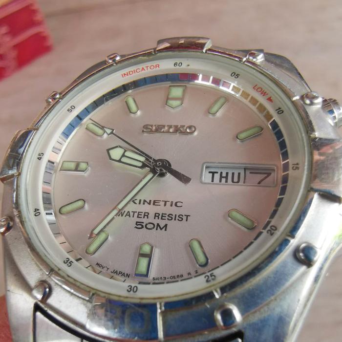 Jam Tangan Pria SEIKO Kinetic Water Resist 50M
