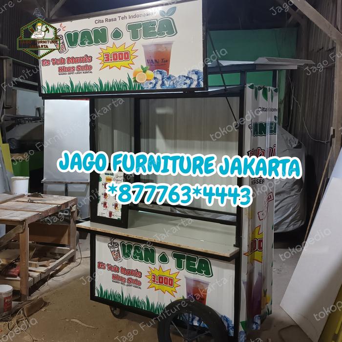 gerobak franchise teh solo viral teh asli Besi