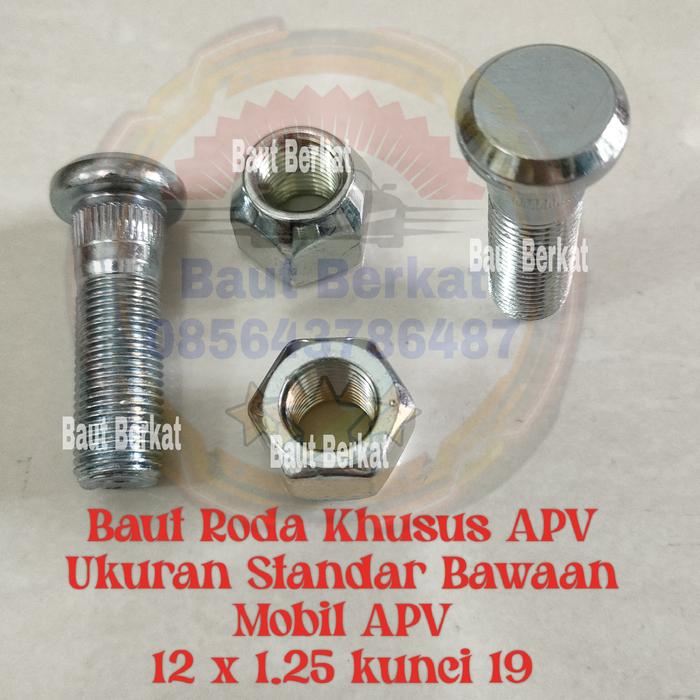 ISI 100 baut roda APV standar asli mobil suzuki APV baut mur roda APV
