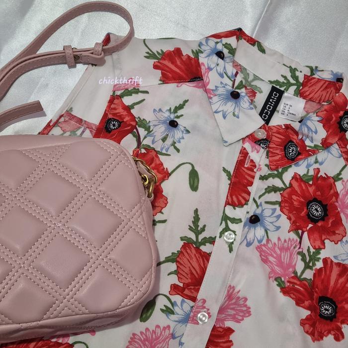 KEMEJA H&M MOTIF BUNGA