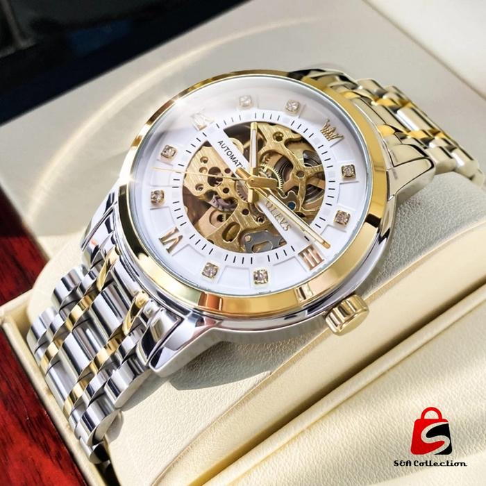 Jam Tangan OLEVS Automatic Pria Original Anti Air