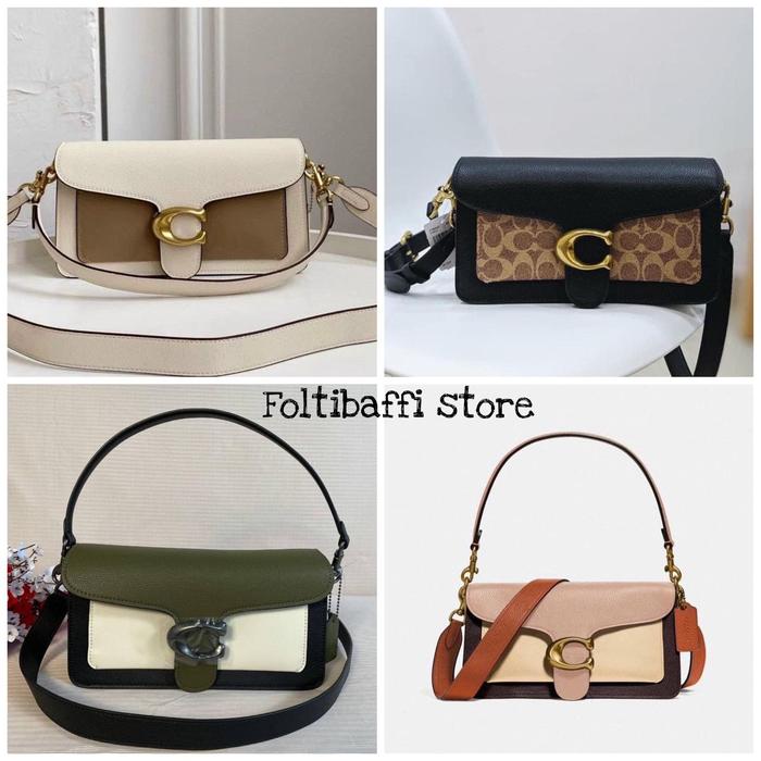 Tas co 76105 shoulder bag tabby 26 leather elegan in colorblock