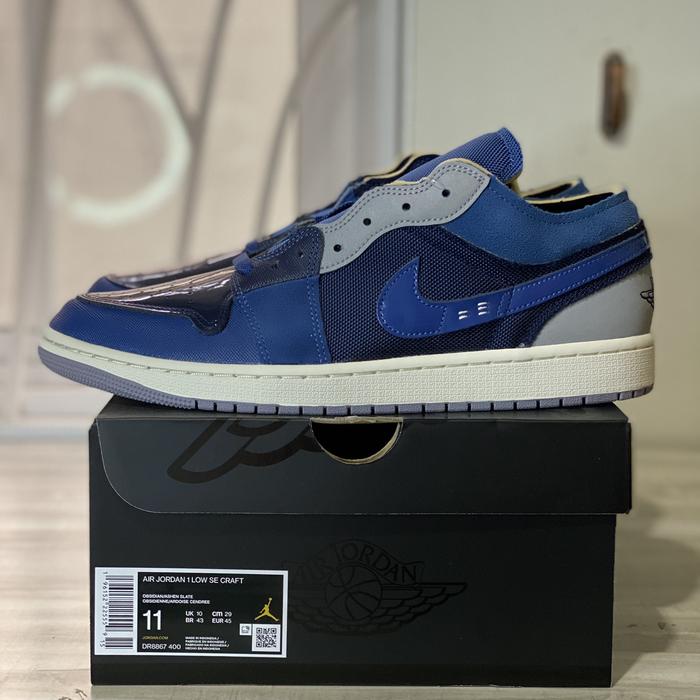 Air Jordan 1 Low Craft Obsidian Ashen Slate