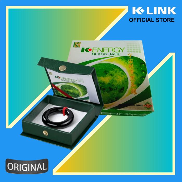 Black Jade Original K Energy Black Jade K link Cincin Terapi Pria