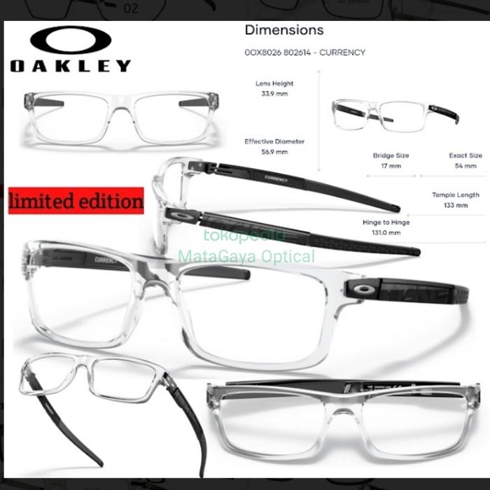 Kacamata Pria Original Oakley CURRENCY OX8026 1454 LIMITED EDITION