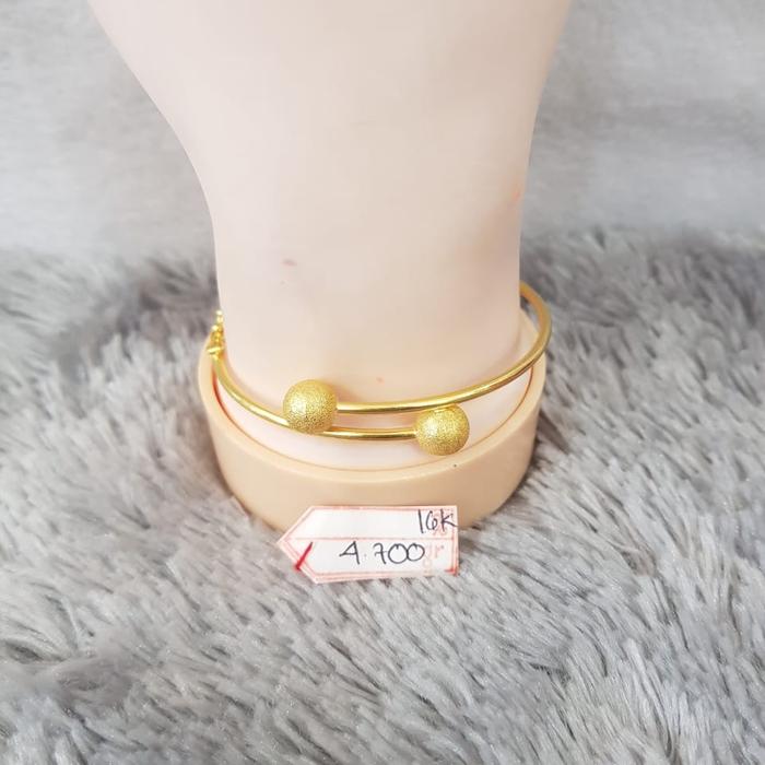 GL1281i332i gelang model tinju pasiran emas kuning asli 4.700gr 16k
