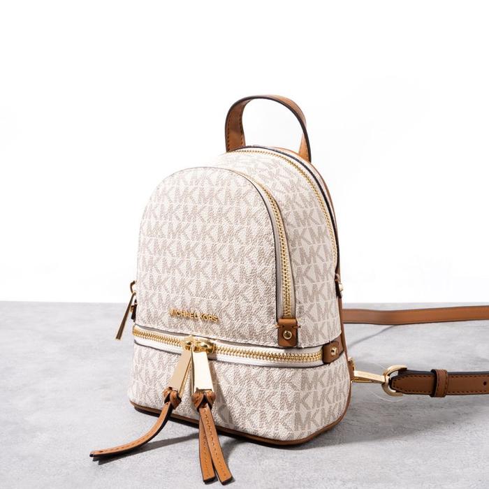 MICHAEL KORS Rhea mini monogram backpack Vanilla - Acorn