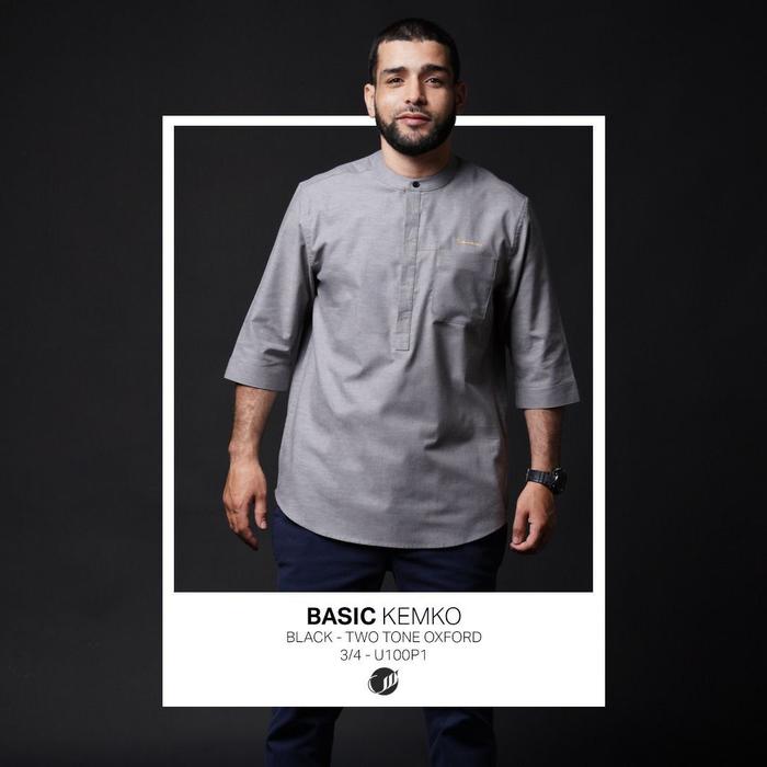 SAMASE Basic Kemko U100 Black M, Maroon L | Oxford Two Tone