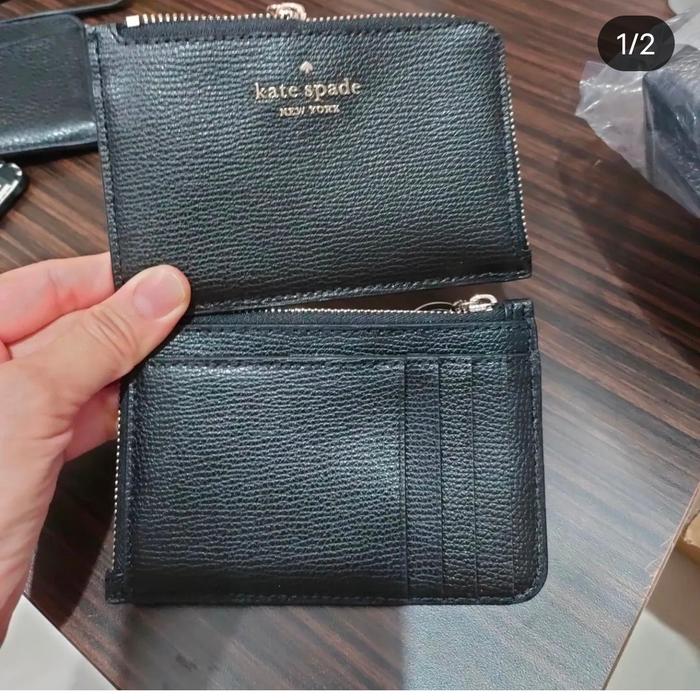 Darcy Medium L Zip Card Case Black