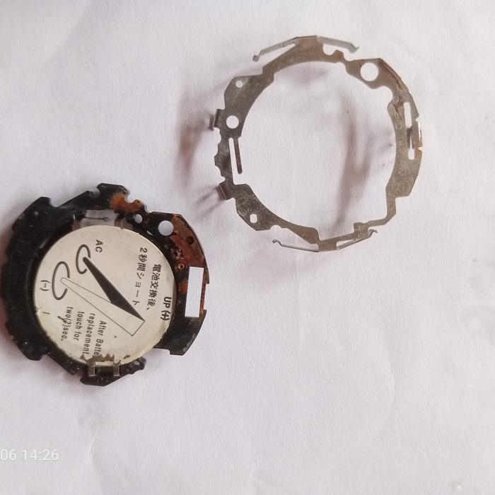 batre holder dan frame tombol glx5600 ORI G-Shock